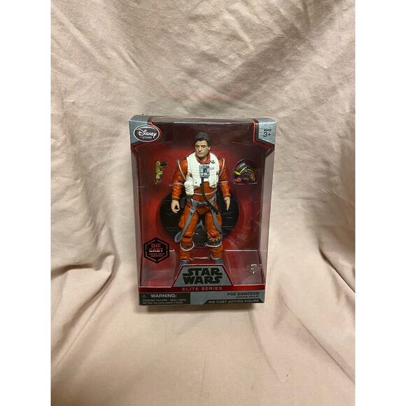 Star Wars Elite Series Poe Dameron Die Cast Disney Store 7" Action Figure - Picture 1 of 2